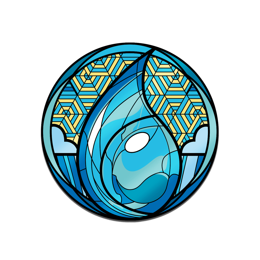 Magic: the Gathering - Stained Glass Island Pin