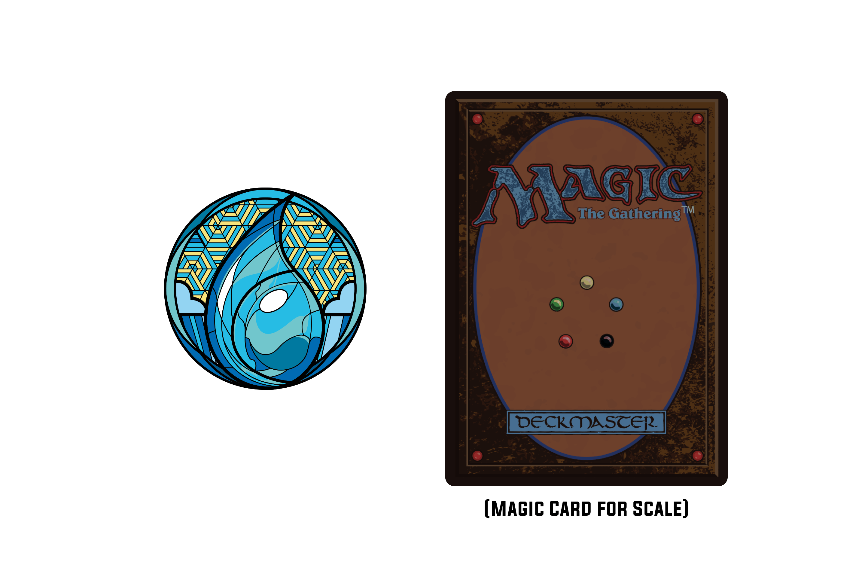 Magic: the Gathering - Stained Glass Island Pin
